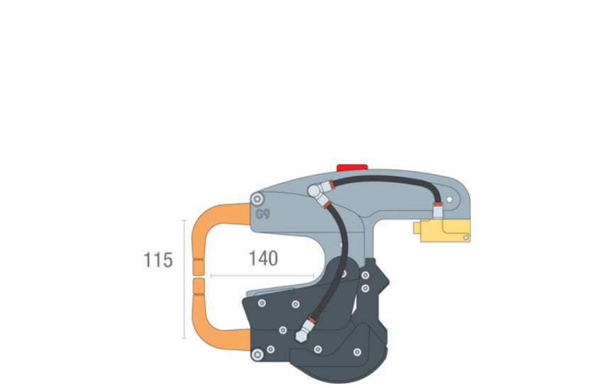Accessori per carrozzeria GYS Braccio G9 isolato 2 bracci X1 ricambi