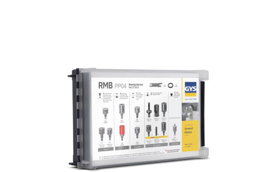 Accessori per carrozzeria GYS Kit matrici RMB PP 04 GM rivettatrici 8T. PP10T.PP ricambi
