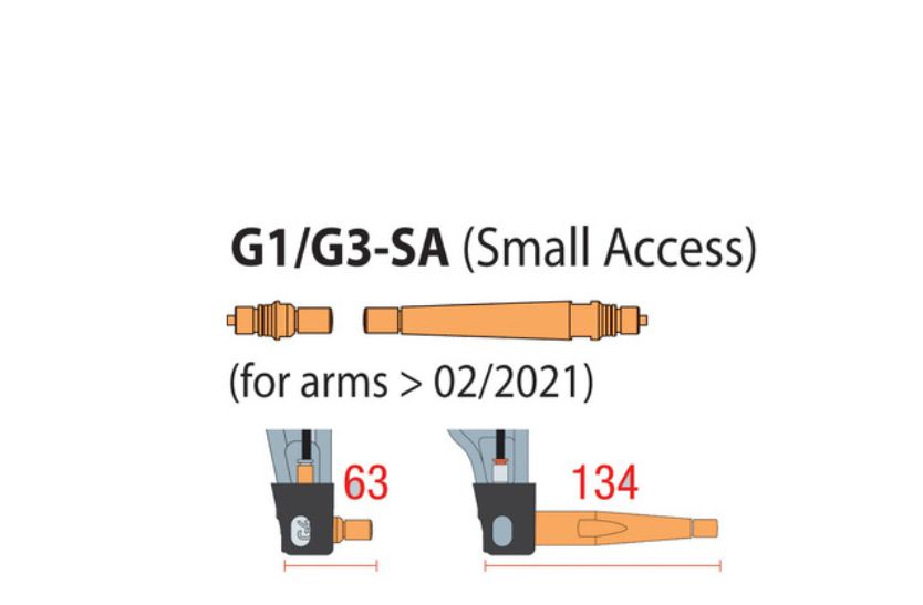 Accessori per carrozzeria GYS Set di 2 prolunghe G1 G3 SA ricambi