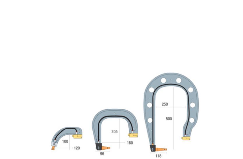 Accessori per carrozzeria GYS Set di 3 bracci G- solati G2 G3 G4 ricambi